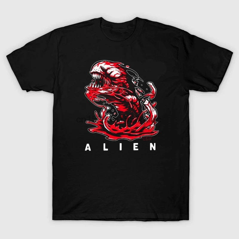 Костюм для косплея Alien vs Predator черная футболка alien с коротким рукавом|Мужские