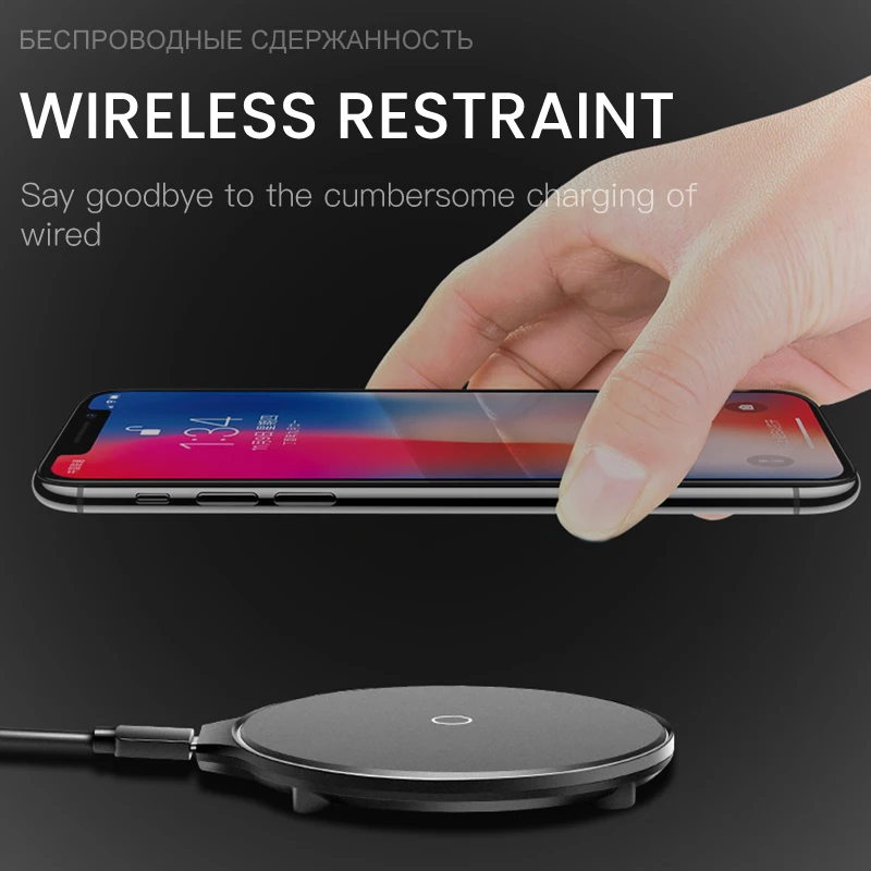 IONCT QI беспроводная зарядка для iPhone X 8 Plus XR XS Max безпроводная samsung S8 S9 huawei Xiaomi айфона