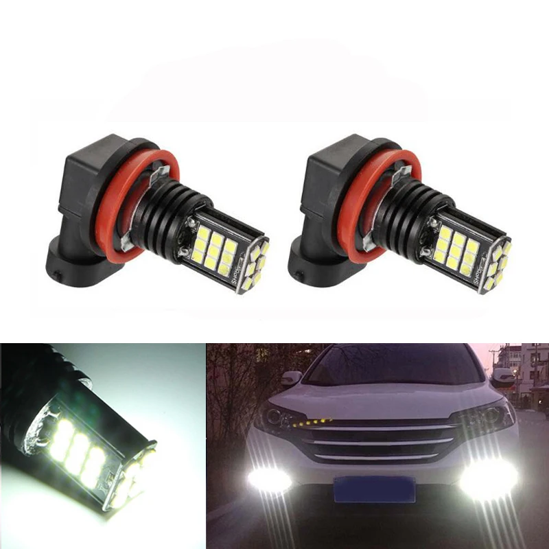 

2x H8 H11 Led HB4 9006 Fog Lights Bulb 3030SMD 1200LM 6000K Car Driving Running Lamp Auto Led Light 12V