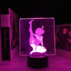 Светодиодный ночсветильник для фитнеса и девушки, аниме-фигурка, двухцветная лампа для подарка на день рождения, декоративсветильник освещение для спальни, цветная светодиодная лампа для манги