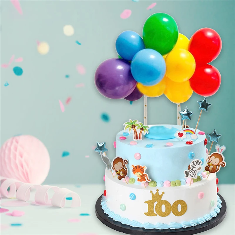 5 дюймовый набор для украшения торта воздушный шар Топпер блестящий торт вставка