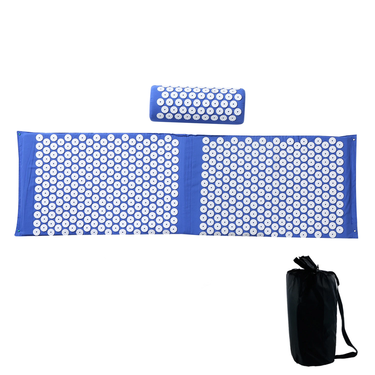 Acupressure Mat & Pillow Set for Stress Pain Relief Health Care Acupuncture Massage Cushion with Cloth Bag | Красота и здоровье