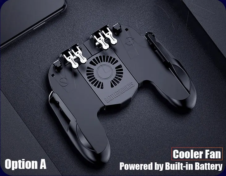 Built-in Battery Fan Геймпад Pubg контроллер Android джойстик мобильный игровой коврик игровой контроллер портативные плееры WinexFor IPhone Xiaomi с охлаждающим вентилятором - Цвет: Built-in Battery Fan