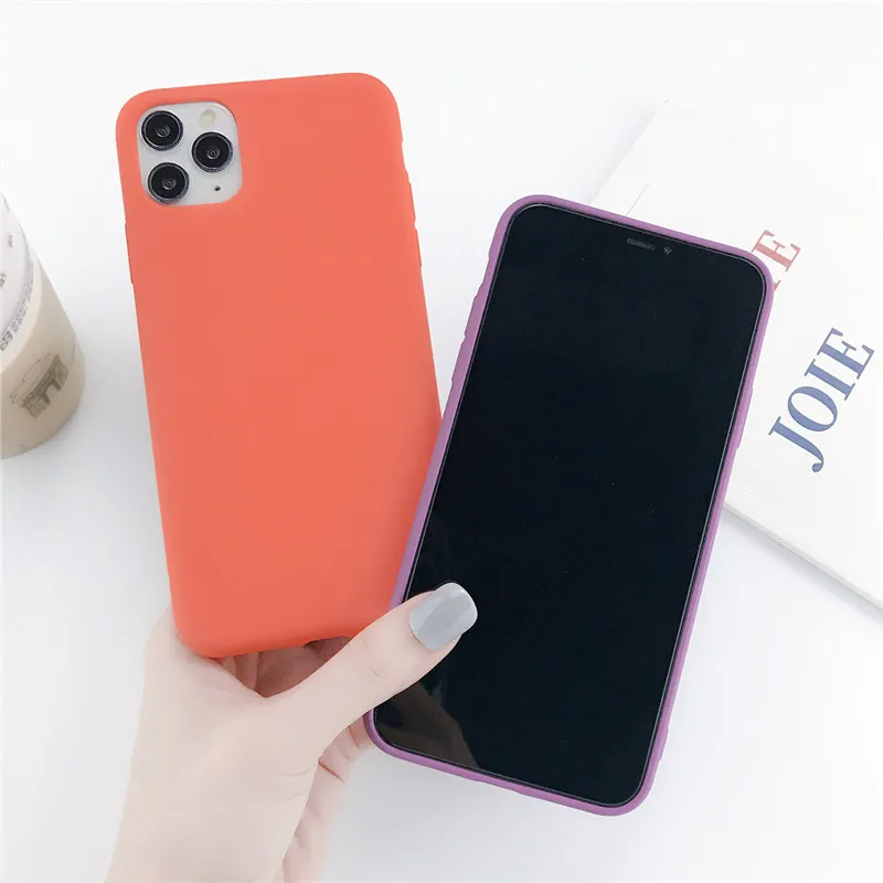 Moskado сплошной цвет мягкий TUP матовый чехол для телефона iPhone 7 8 6 6s Plus оболочка 11 Pro Max
