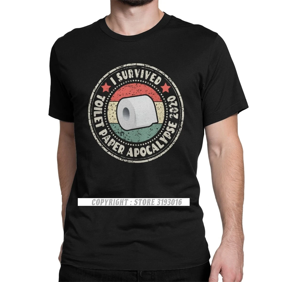 Мужские футболки с надписью «я пережил туалетную бумагу апокалипсиса», рубашка с надписью «Panic», «TP Roll кварцевый кризис футболка с саркастической надписью», мужские топы, футболки