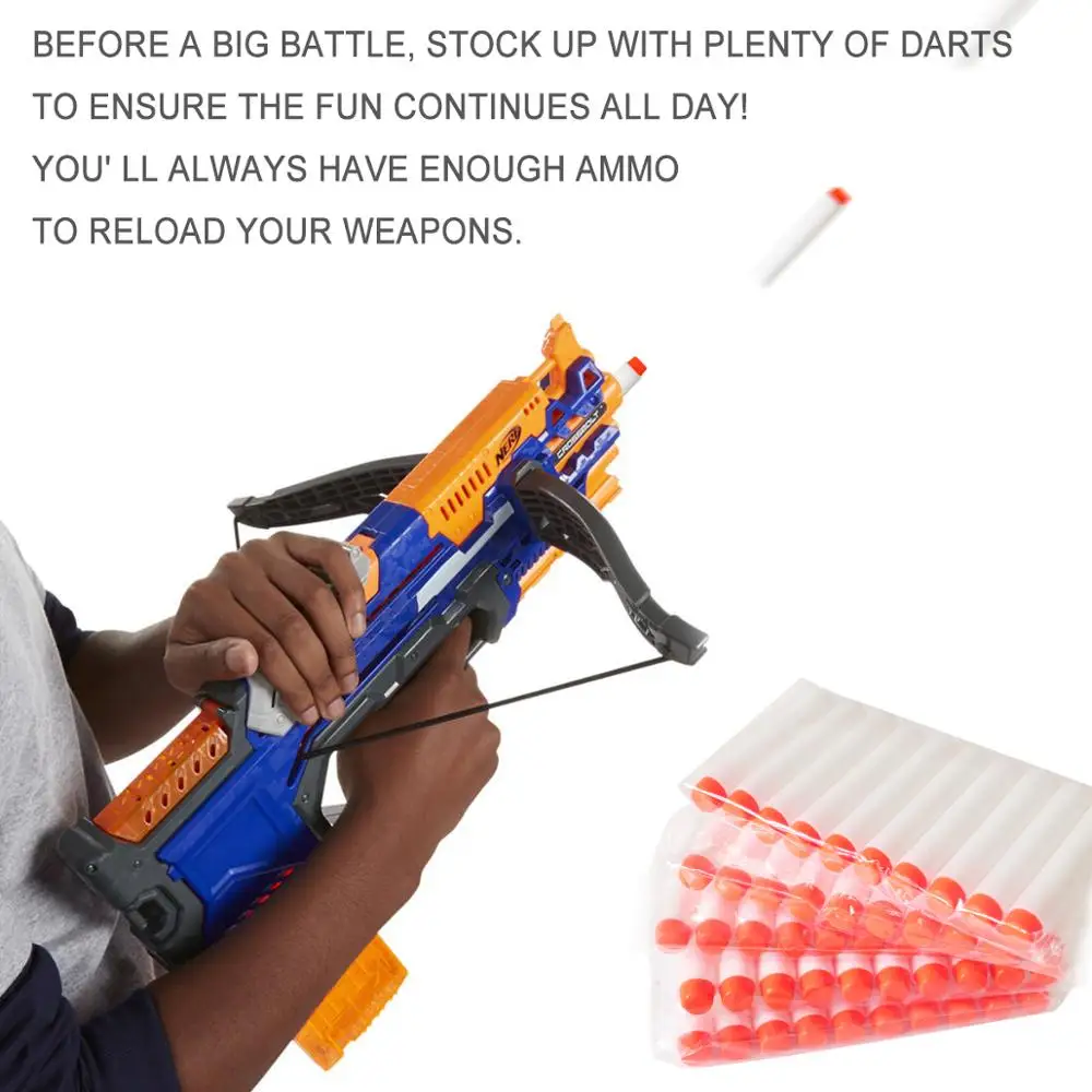 100 шт. светящиеся мягкие пули для Nerf EVA 7 2 см с отверстием аксессуары игрушечного
