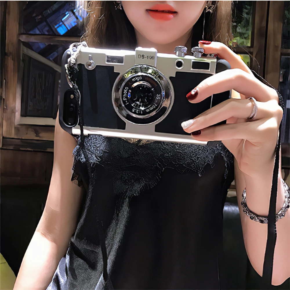 Винтажные Чехлы для iPhone 12 Pro Max Mini Camera 11 X XS XR 7 8 Plus 6 6s SE 2020 | Мобильные телефоны и