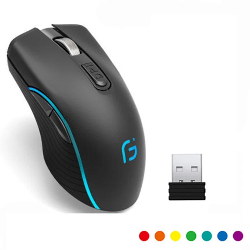 

Mouse Wireless Bluetooth + 2.4Ghz Mouse 2400Dpi Optical Gaming Mouse Rechargeable Bluetooth Mouse For PC Laptop Gamer Mice