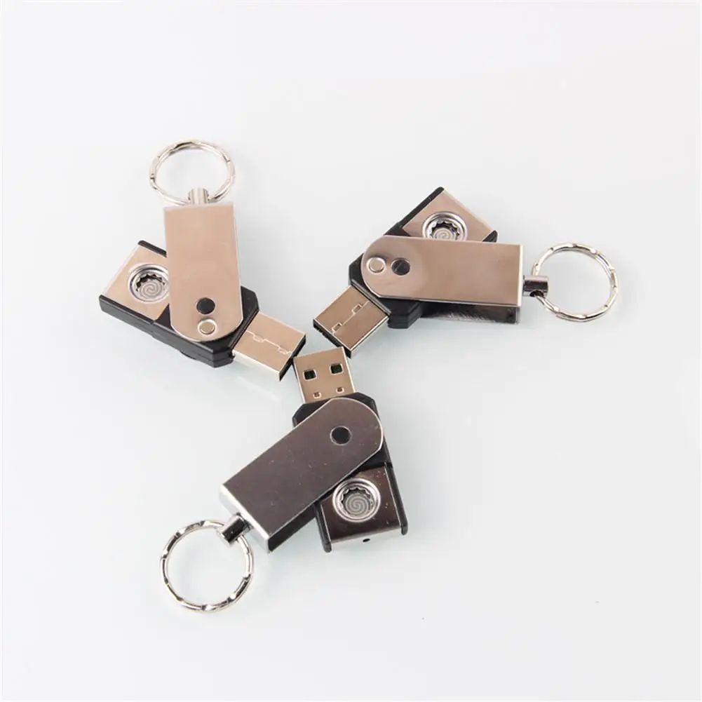 USB зажигалка воспламенитель сигар компактный мини брелок умная двухсторонняя