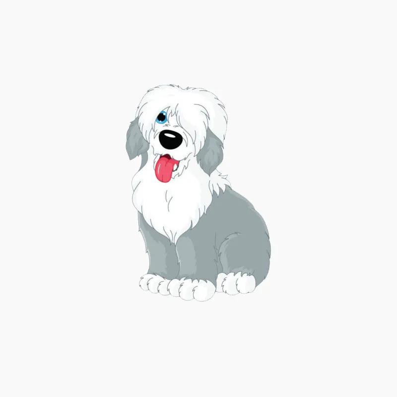 

Interesting Car Sticker Old English Sheepdog Accessories Car Styling Decal Vinyl Car Window Cover Scratches PVC 11cm*8cm