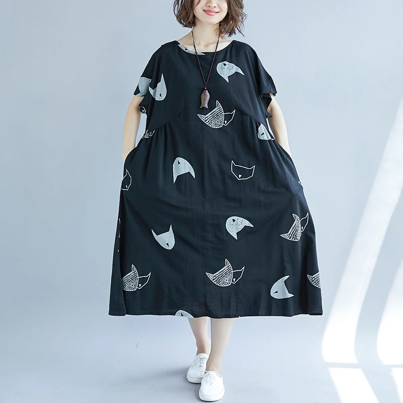 Большие размеры 4XL летние женские модные элегантные топы с мультяшным принтом