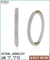 Kiteal, новинка, элегантные серьги для пирсинга, микро-инкрустация, серьги-кольца для женщин, золотой цвет, камень, серьги, круглые ювелирные изделия XUE218