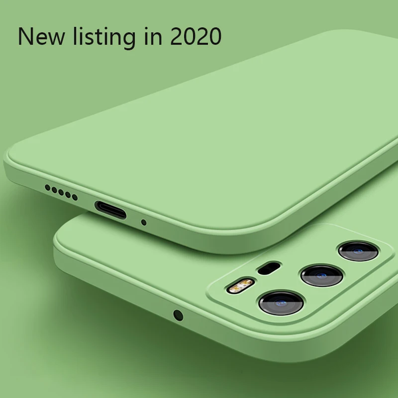 Прямой край сплошной цвет жидкий силиконовый чехол для телефона Huawei P30 P40 Pro Mate 20 30