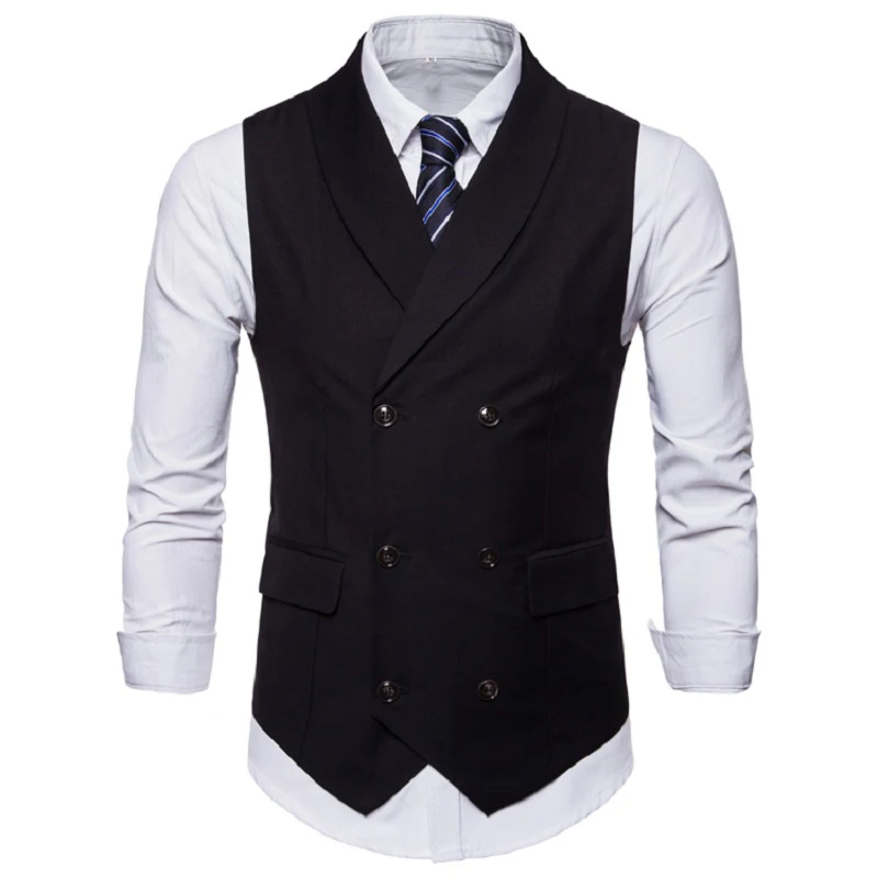 

Wedding Dress Vest For Men 2020 New Arrival Slim Fit Mens Suit Vest Male Waistcoat Gilet Homme Casual Sleeveless Formal Business
