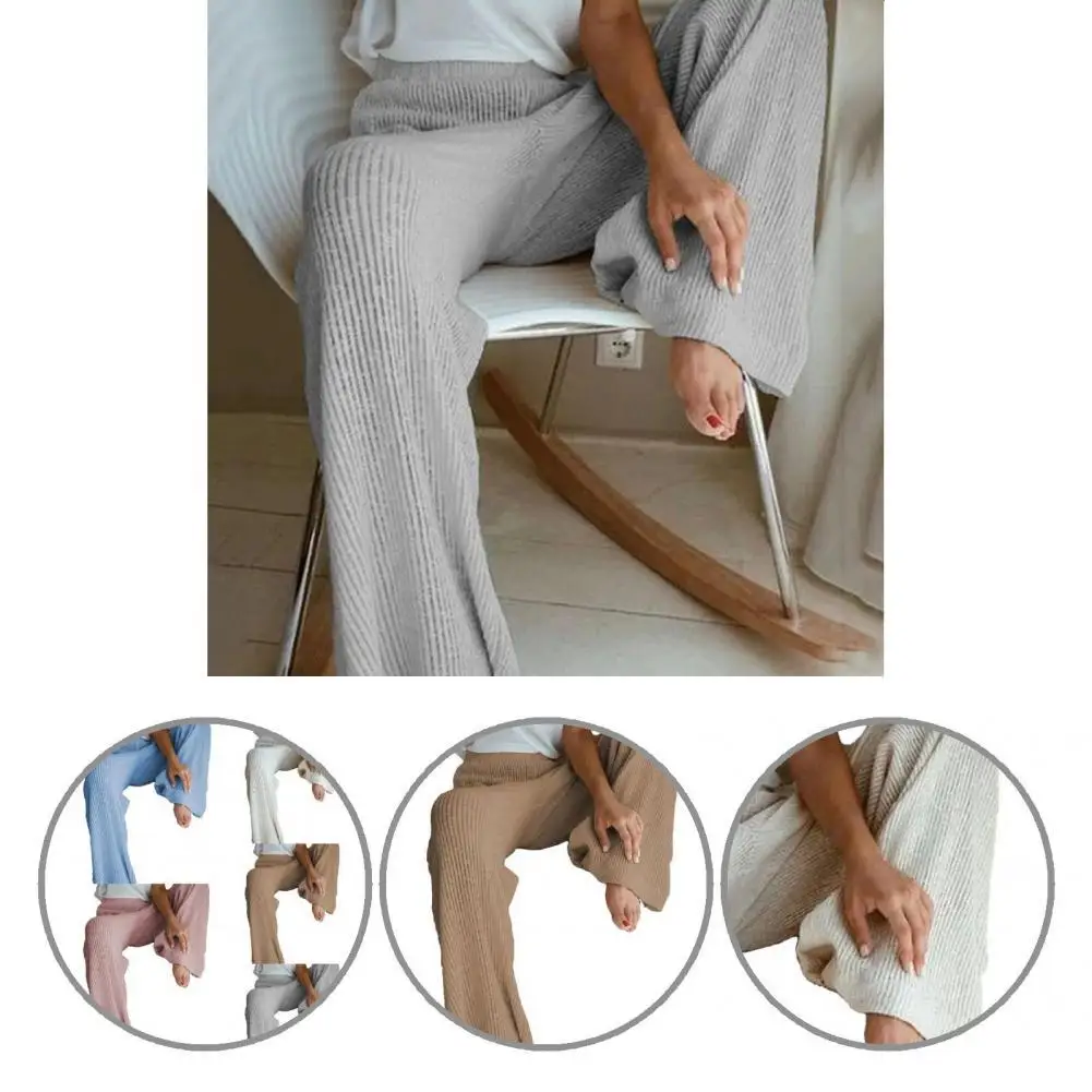 

Simple Breathable Ankle-Length Wide Leg Women Trousers for Training