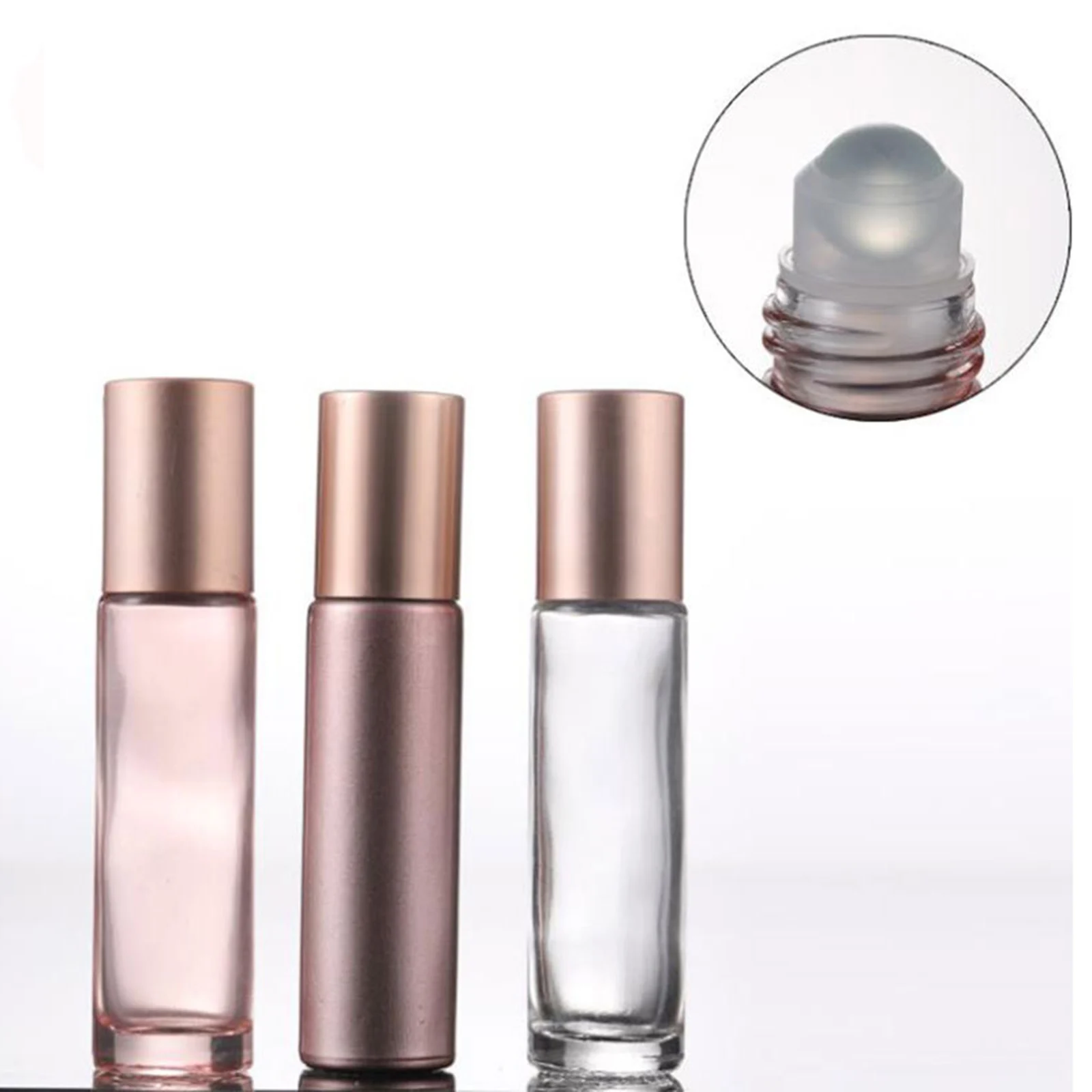 10 мл 5 шт./лот розовый камни роликовая бутылка эфирного масла драгоценных камней