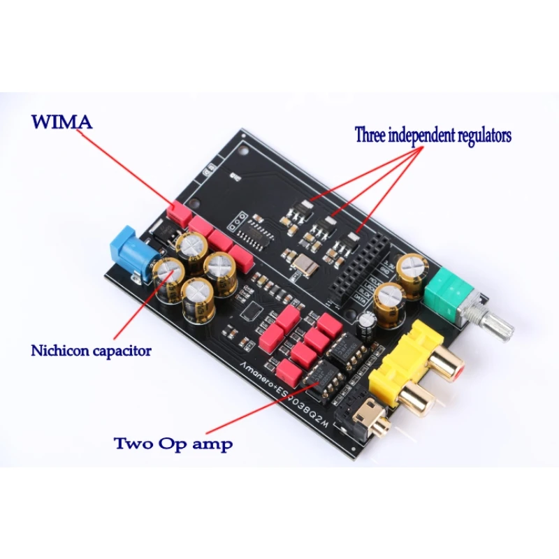 ES9038Q2M ЦАП цифровой интерфейс USB 32Bit 384 к RCA 3 5 мм Выход аудио декодер усилитель для