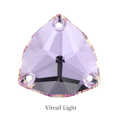 vitrail light Прозрачные Trilliant стеклянные стразы Flatback пришивные стразы для рукоделия Рождественская одежда бижутерия для декорирования бисером - Цвет: vitrail light