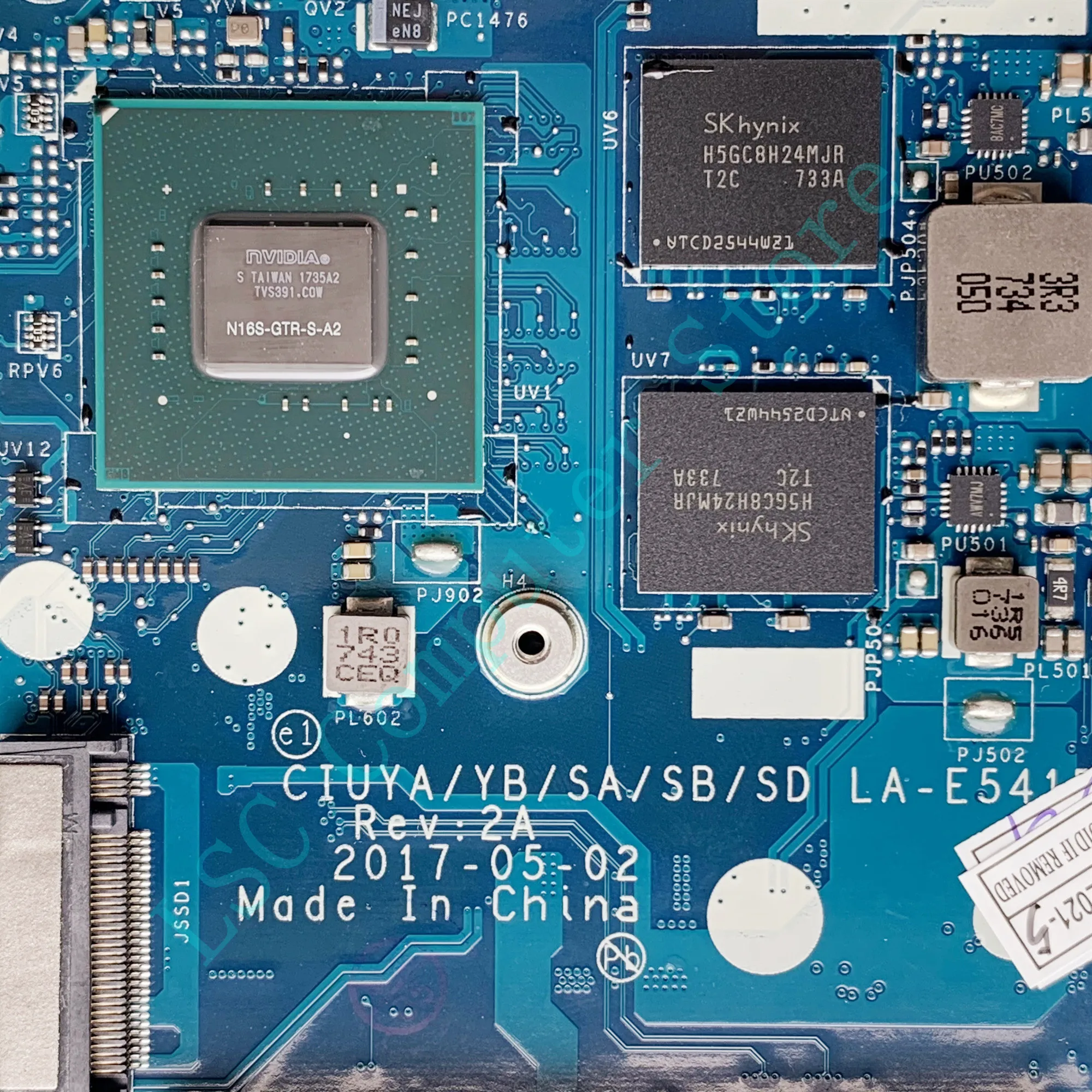 Материнская плата LSC для ноутбука Lenovo Yoga 520-14IKB Flex 5-1470 5B20Q13014 LA-E541P с процессором