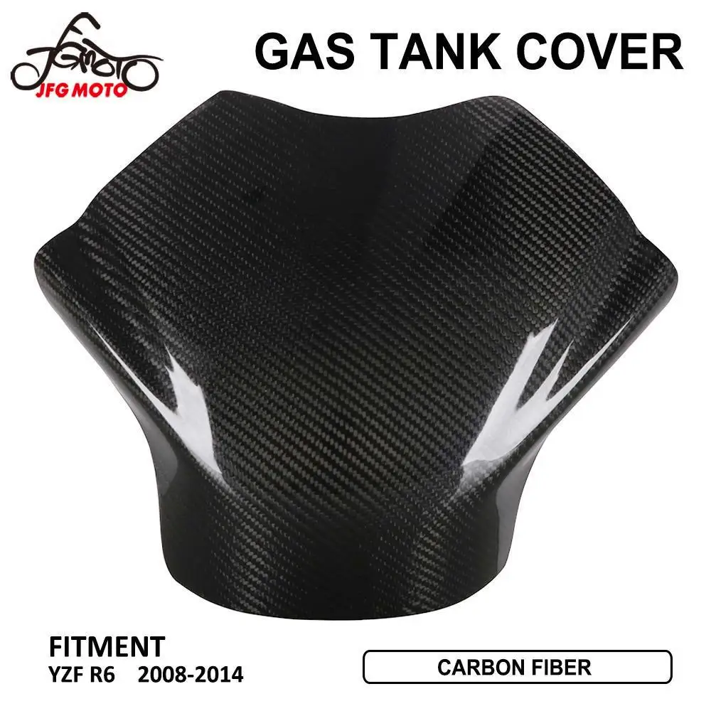 

Motorcycle Accessories Gas Tank Cover Carbon Fiber Fuel Tank Protective Board Shield Shell For YAMAHA YZFR6 08 09 10 11 12 13 14