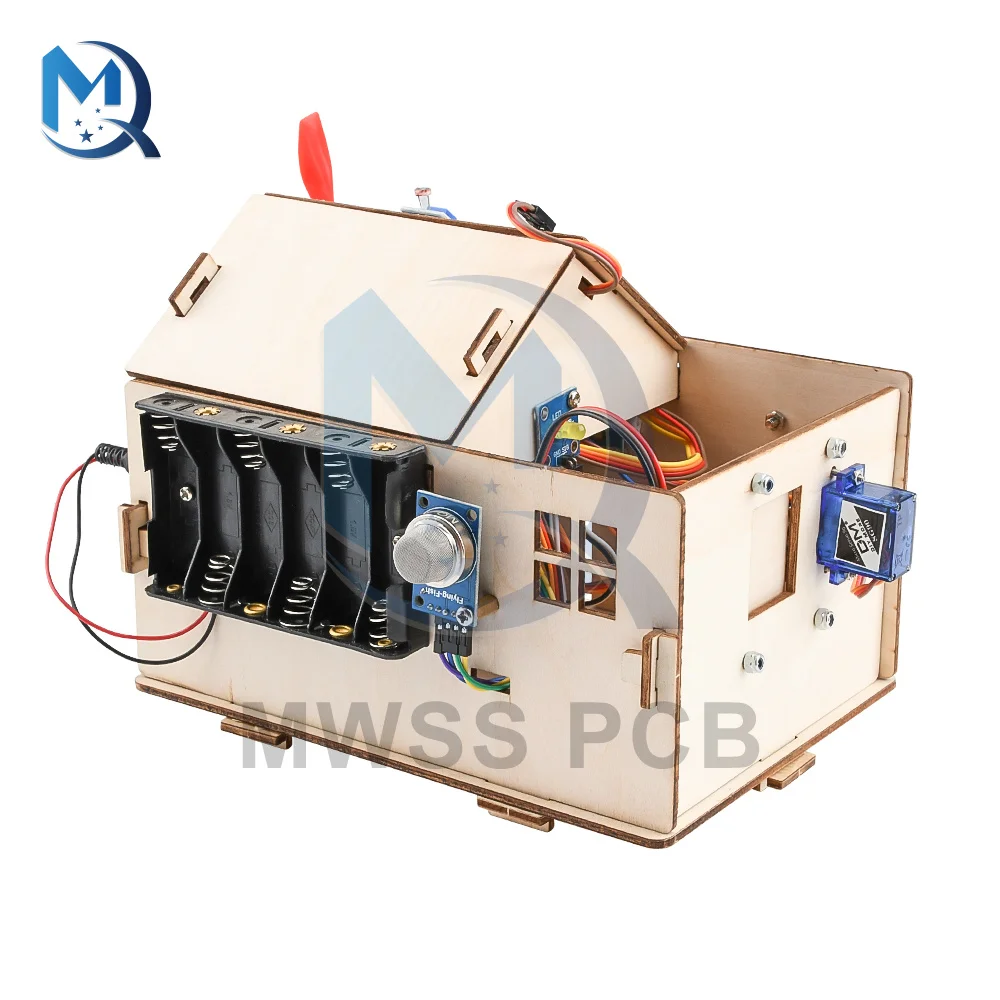 Learning Smart Home House DIY Kit Complete Set Of Sample Program Materials STEM With Plus Board Assembly Steps For Arduino