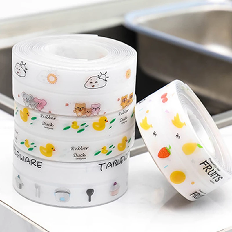 Креативные ленты с защитой от плесени модные самоклеющиеся милые прозрачные