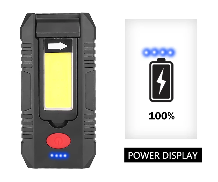 Портативный светодиодный светильник Красный портативный Рабочий 4 режима