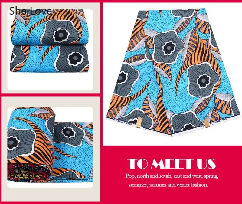 Женский воск с принтом Chzimade вечерний синий из полиэстера в африканском стиле 1