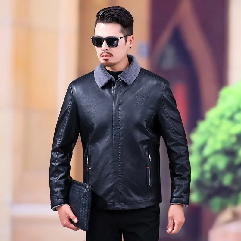 Новый размера плюс 8XL 7XLJacket для мужская шуба Мужская Фирменная шерстяная куртка