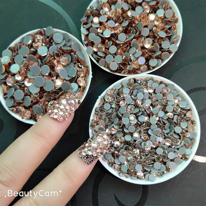 AAAAA высокое качество Lt Персик горячей фиксации горный хрусталь супер яркое