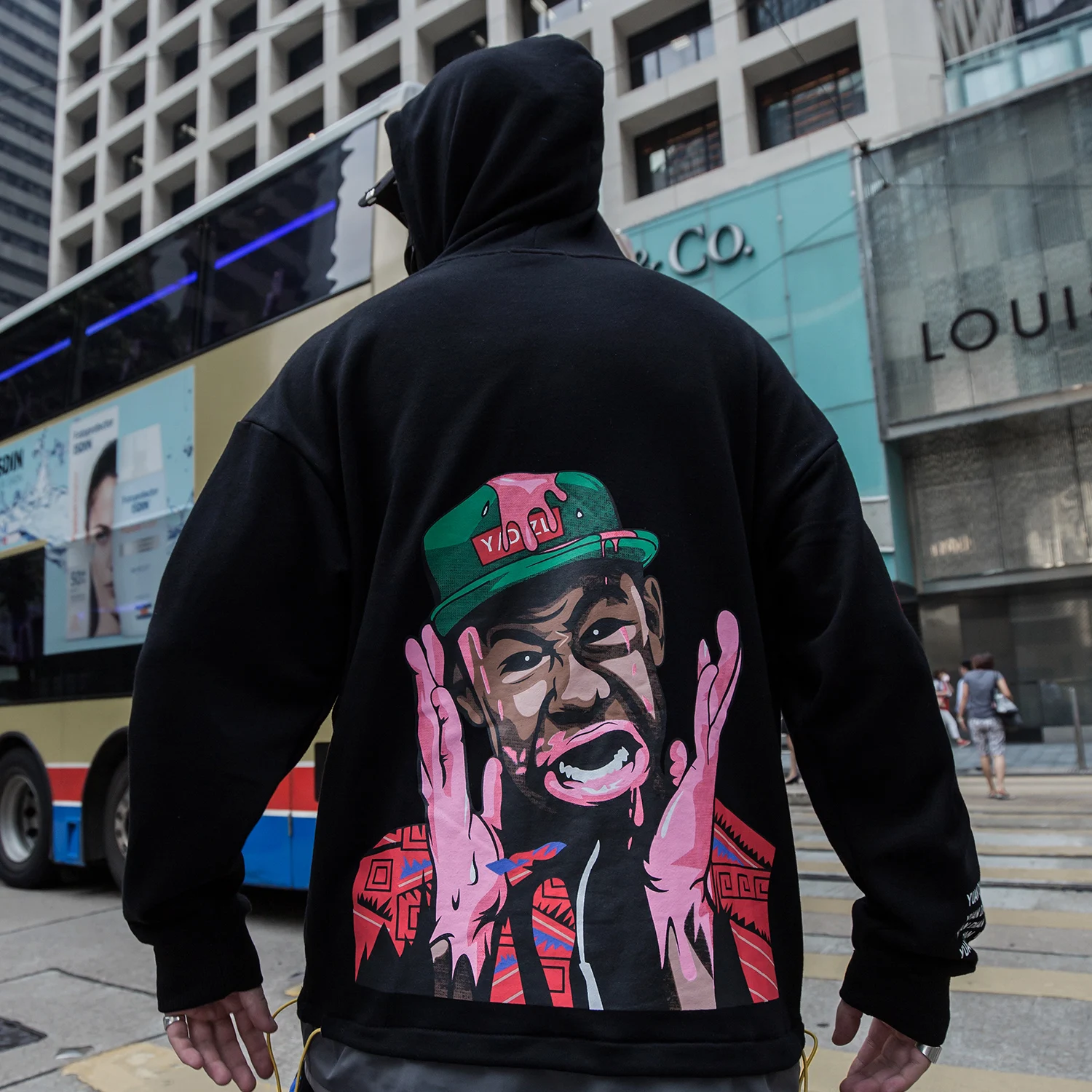 Мужская толстовка с капюшоном Aelfric Eden Розовый Повседневный хлопковый пуловер