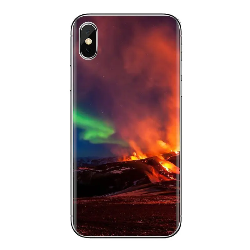 Чудеса природы вулкан Исландия силиконовые чехлы для Samsung Galaxy J1 J2 J3 J4 J5 J6 J7 J8 плюс