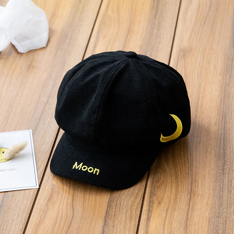 LDSLYJR стиль сплошной цвет погода вышивка утка язык Берет простой Повседневный