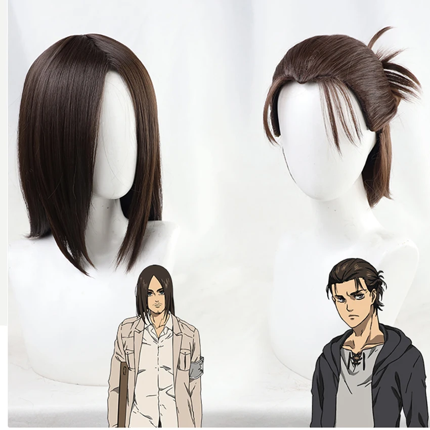 Парик для косплея Эрена джейгера из аниме атака на Титанов |