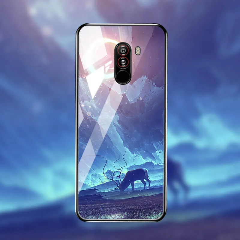 M041 Чехол из закаленного стекла для Xiaomi mi 8 9 SE 9T A3 чехол s Star Space Coque для Xiao mi Pocophone F1 mi x 2S Red mi Note 7 8 Pro - Цвет: M041