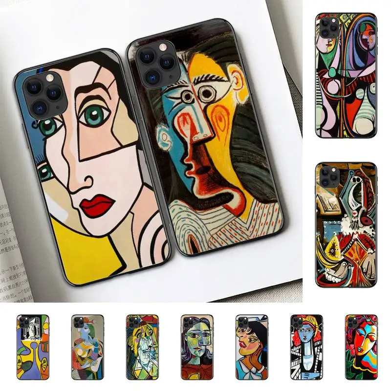 

Yinuoda Picasso abstract Art painting Phone Case for iPhone 11 12 13 mini pro XS MAX 8 7 6 6S Plus X 5S SE 2020 XR cover