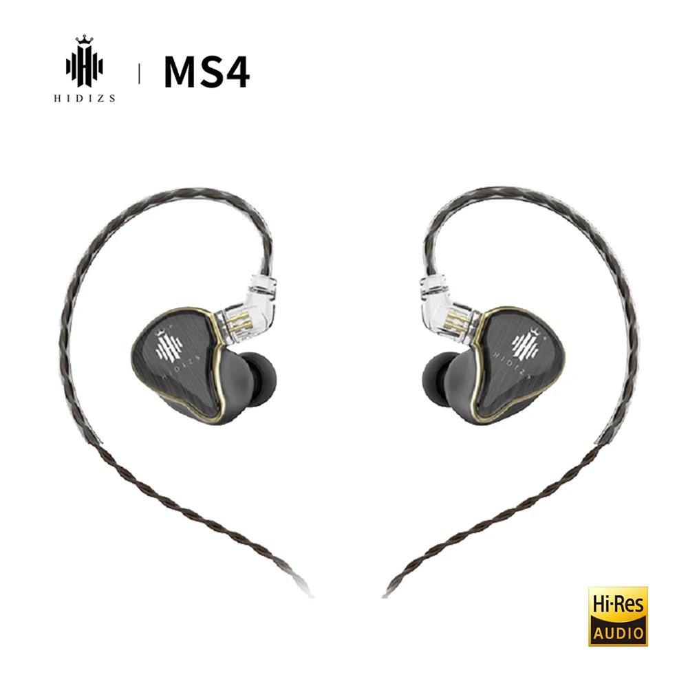 Hi Fi наушники HIDIZS Mermaid MS4 4 драйвера гибридные 3 Knowles BA + 1 DD Внутриканальные вкладыши
