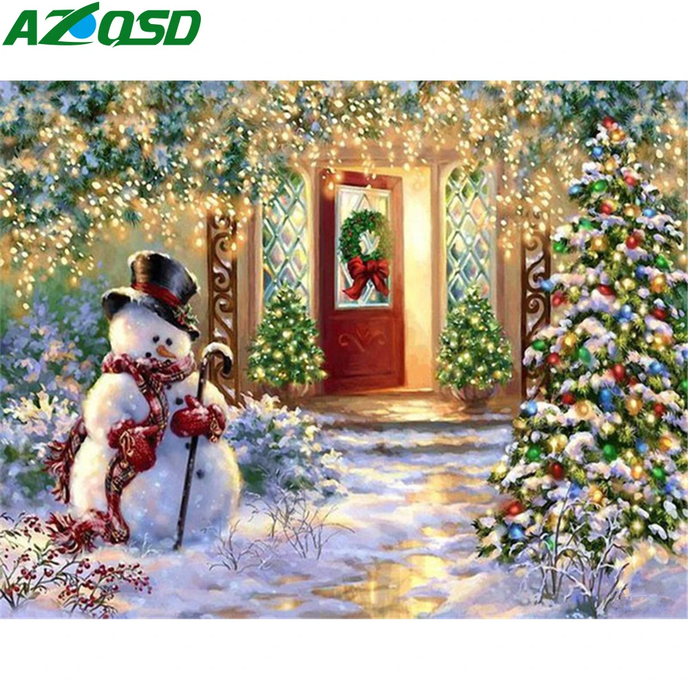 Алмазная вышивка AZQSD сделай сам крестиком бриллиантовая 5d картина пейзаж