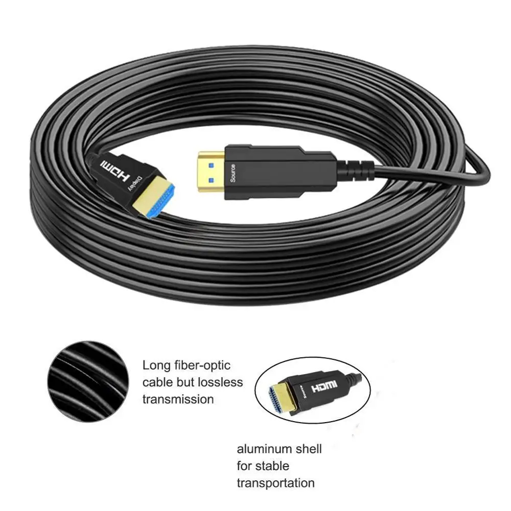HDMI Волоконно Оптический 4K x 2K @ 60 Гц кабель Ultra HD высокоскоростной 18 Гбит/с