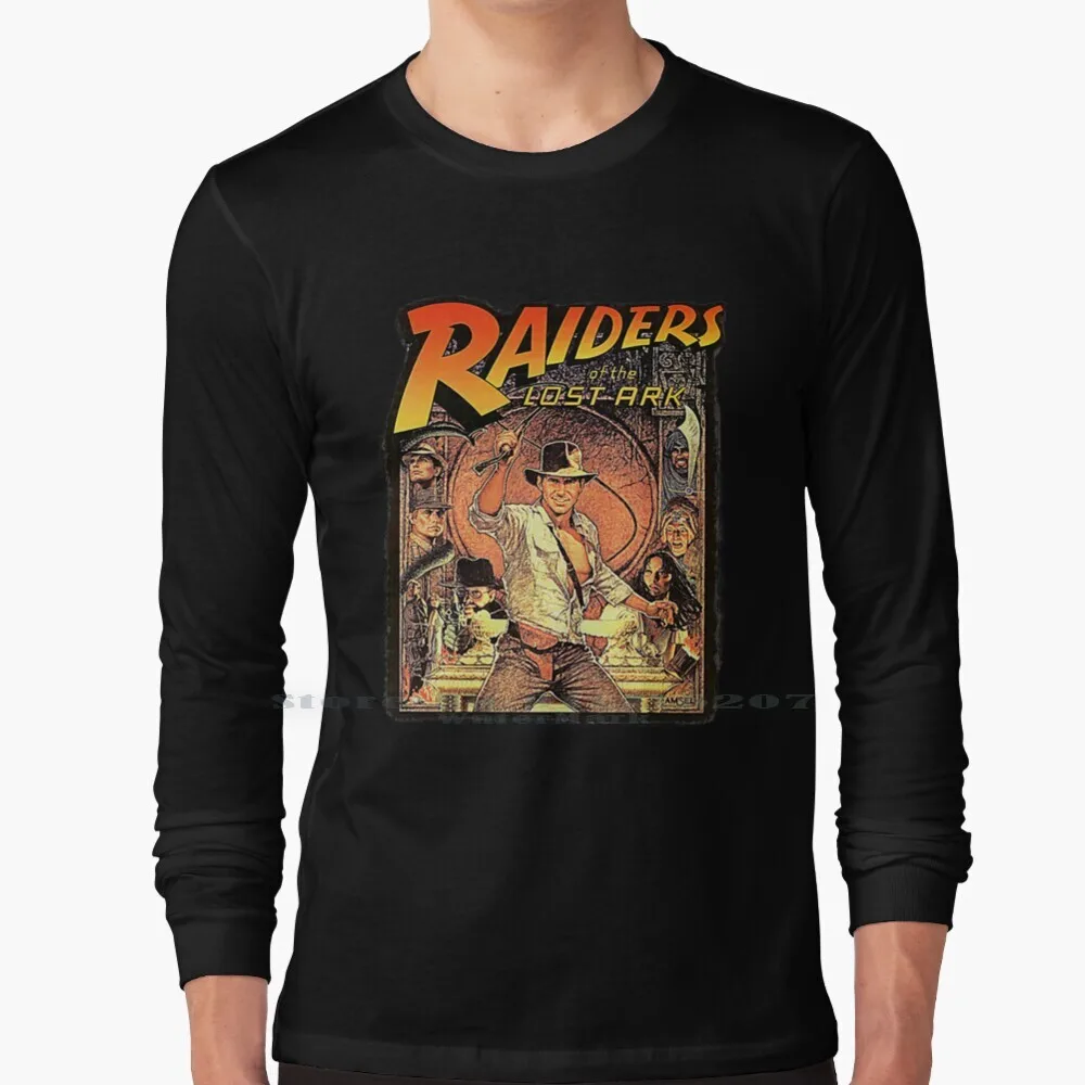 Camiseta de Indiana Jones Raiders Of The Lost Ark, 100% algodón puro Raiders Of The Lost Ark, Indiana Jones Lost Ark Indiana