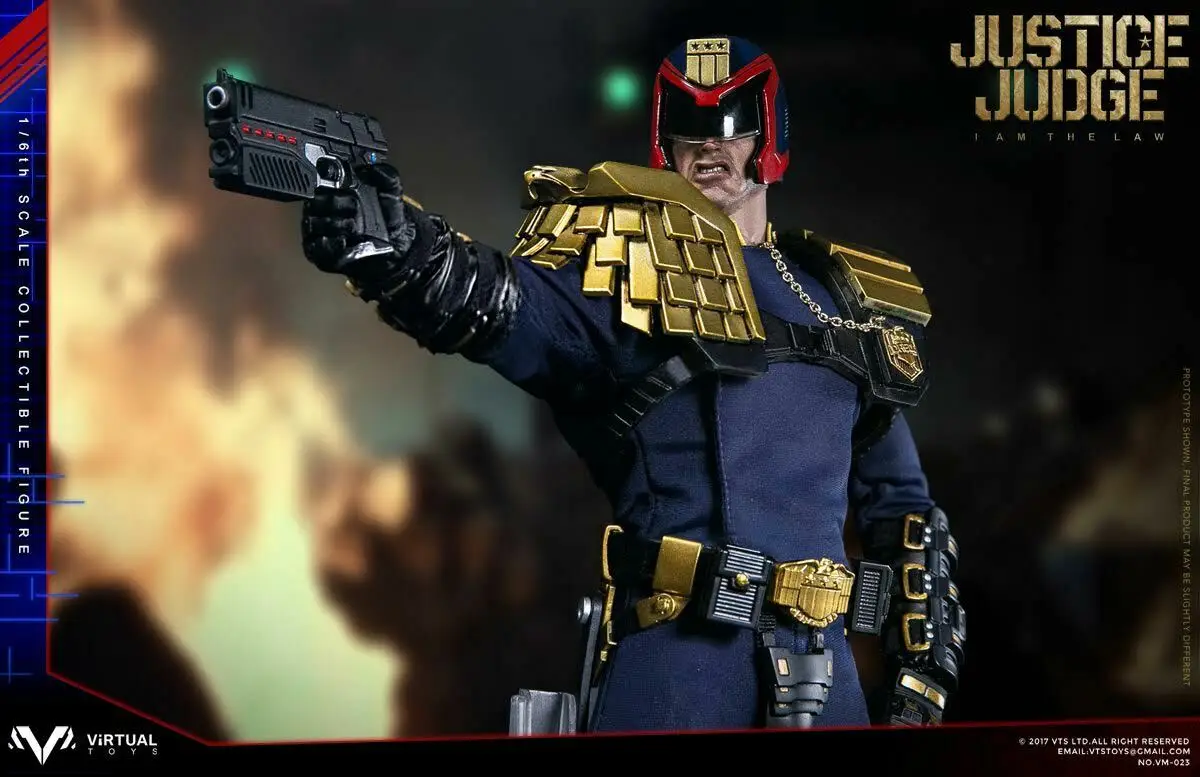 Виртуальная игрушка VM-023 JUSTICE JUDGE 1" 1/6 фигурка 1995 JUDGE DREDD STALLONE