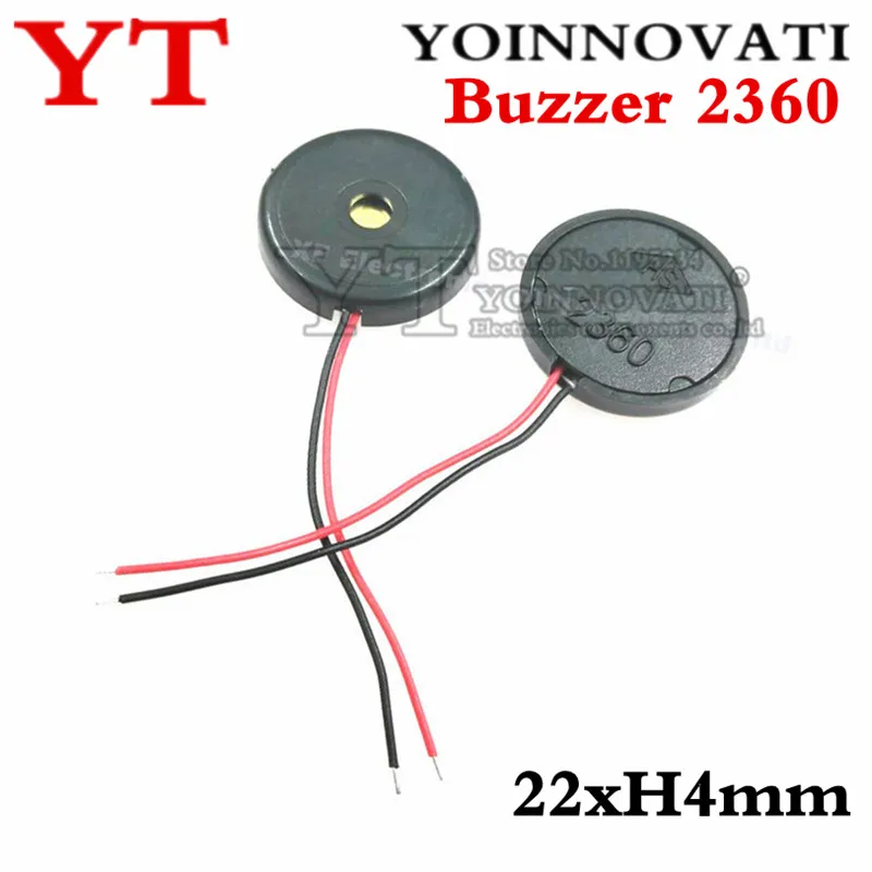 

50pcs electronic buzzer 2360 alarm 22xH4mm AC HS