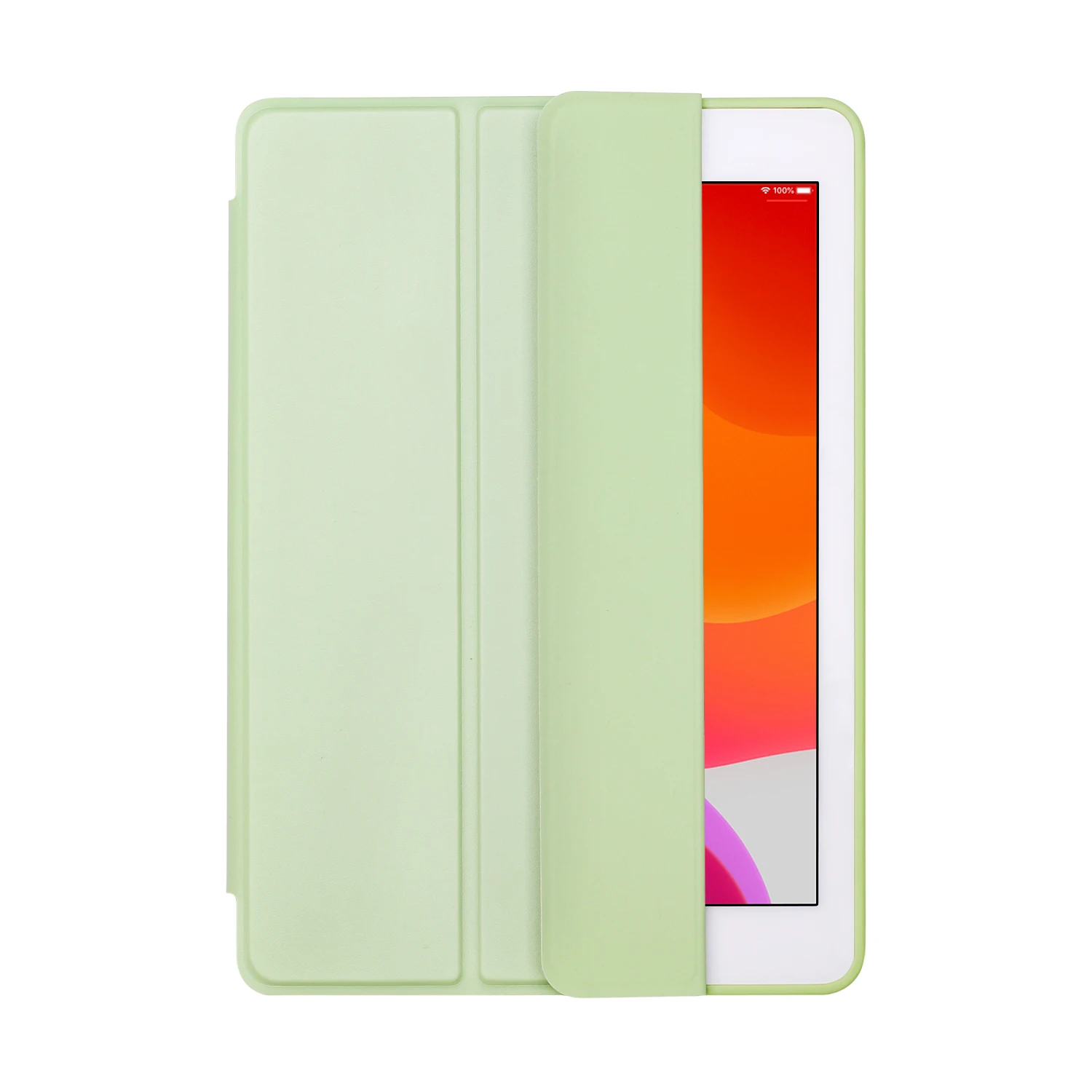 Чехол GOOJODOQ для iPad 10,2, силиконовый мягкий чехол для iPad, чехол 10,2 дюймов с функцией автоматического сна для iPad, чехол 7-го поколения - Цвет: matcha