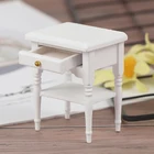 Кукольный домик деревянный миниатюрный прикроватный шкаф куклы мини мебель современный ночной стол масштаб 1:12