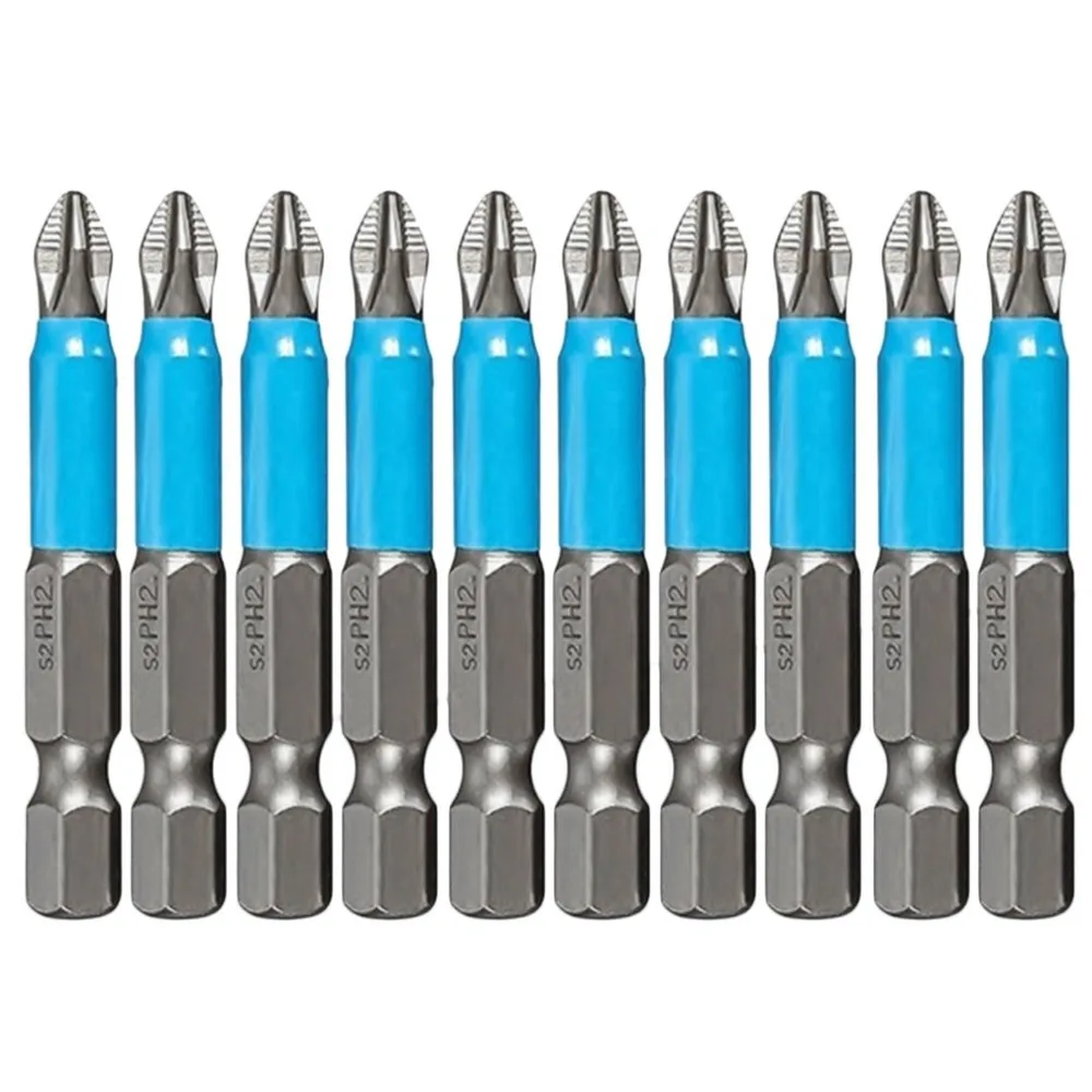 10 шт./компл. 50 мм Противоскользящий Электрический шестигранный хвостовик