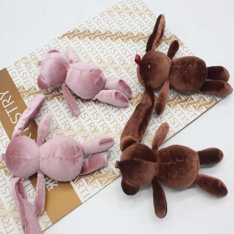 Симпатичный брелок для ключей с изображением кролика животного куклы мультяшная