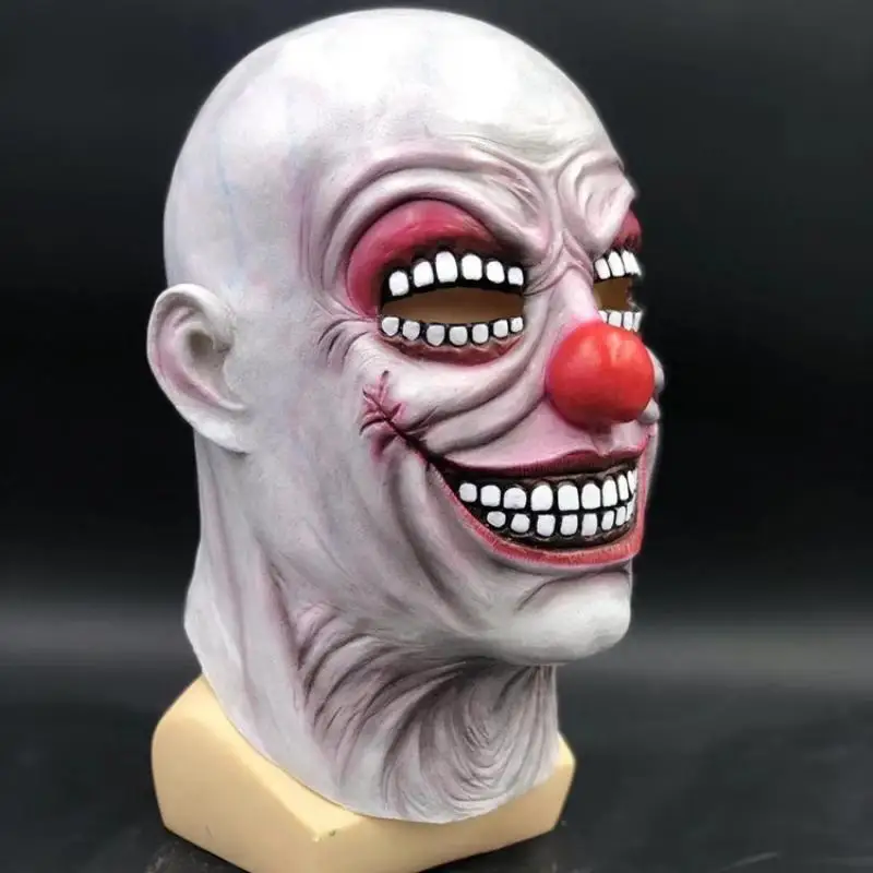 Маска клоуна для Хэллоуина латексная страшная маска на Хеллоуин злая резиновая