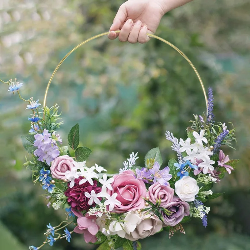 

Christmas Wreath Wicker Wreath Decor Christmas Vine Ring Floral Hoop Natural 30cm Ornaments Craft Accessories New Year Wreath