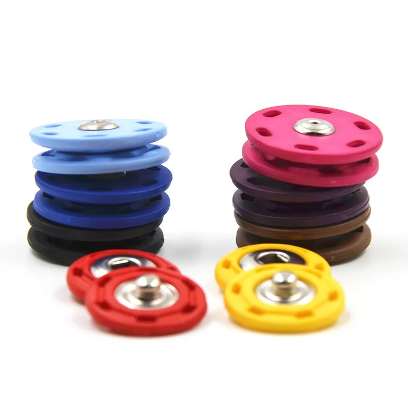 10pcs High Quality Invisible Snap Buttons Women's Fashion Nylon Buckle Six-hole Coat Button Fastener DIY Hand Sewing | Дом и сад