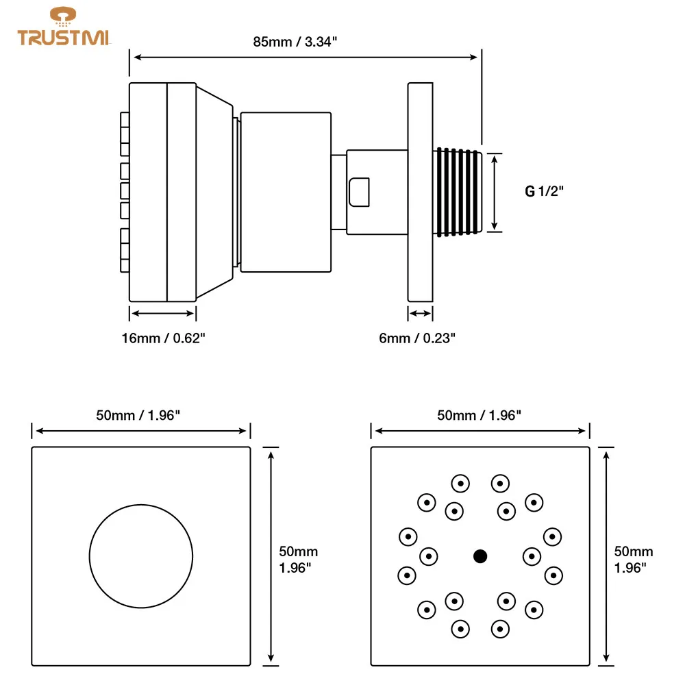 Насадка для душа с эффектом дождя латунная Распылительная насадка спа-процедур